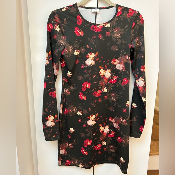 Aritzia Wilfred bodycon floral dress size S - Picture 2 of 4